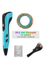 GOLDFOX 3D Printing Pen For Creative Doodle DIY, Includes 9m PLA Filament - Multicolor - View 9