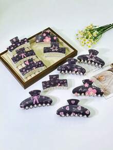 Haarklammern, geeignet als tägliches Haarzubehör, modische Haarklammern, Frauenhaarklammern, Mädchen Haarklammern - Verschiedenfarbig - Übersicht 8