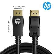 HP Cable DP DP1.2, 4K (3840*2160), 144Hz, Cable de conexión de datos 4k/2k para monitor de computadora, interfaz de tarjeta gráfica DisplayPort, Cable DP a DP 1.2 - Negro - Ver 10