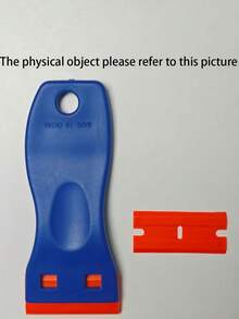 1pc Scraper Cleaning Tool With 5/10 Plastic Blades, Suitable For Cleaning Floors, Stoves And Other Household Cleaning - / - View 8