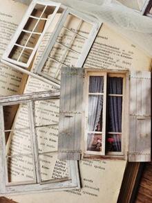 10pcs/Pack Creative Hollow Window Stickers For DIY Arts & Crafts Decor - Nhiều màu - Xem 4