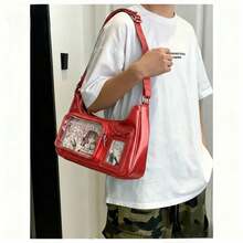 Y2k Harajuku Shoulder Bag Women Korean Transparent Ita Bag School Crossbody Bag Female Japanese Designer Preppy Handbag Purse - Ivory - 查看 8
