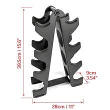 2025 New Heavy Duty Dumbbell Rack, Tree-Shaped Home Gym Dumbbell Storage Rack, Adjustable Height, Space-Saving, Black - Black - View 9