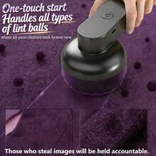 Rechargeable Lint Remover, Fabric Shaver, Clothes Fuzz Pill Shaver, Sweater Defuzzer, An Essential Household Item And Ideal Gift Choice, A Top-Tier Present - 1PC - View 9