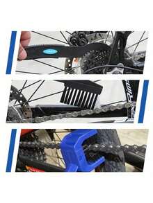 6/8/10 Pieces Bicycle Cleaning Kit, Mountain And Road Bike Chain Cleaner, Maintenance Tool With Large Brush Set, Box Brush, 22.1 Cm Long Durable Cleaning Accessory - Multicolor - View 6