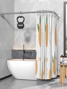 U-Shaped Stainless Steel Extendable Corner Rod For Bathroom Bathtub, International Style, Metal, Adjustable Bath And Boutique Corner Rack Accessory - A - View 7