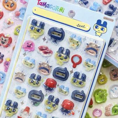 Hình dán dễ thương giúp giảm căng thẳng, hình dán hoạt hình, hình dán dành cho trẻ em, hình dán trang trí nhật ký, món quà dành cho bạn thân.