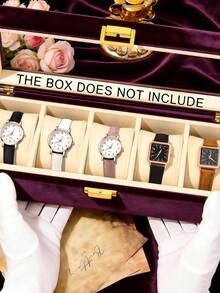 5 Stücke Set Minimalistische Retro Damen Quarzuhren, eleganter minimalistischer Stil geeignet für Frauen (Enthält: 3 Stücke Roségold Gehäuse Weiß Zifferblatt Römische Ziffern Uhren mit Schwarz/Weiß/Rosa Lederarmbändern; 2 Stücke Roségold Gehäuse Schwarz Zifferblatt Quadratische Markierung Uhren mit Schwarz/Braun Lederarmbändern) - Verschiedenfarbig - Übersicht 10