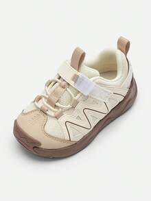 Balabala Toddler First Walker Shoes, Breathable Mesh Knit Athletic Sneakers, Soft Sole Anti-Slip, Suitable For Boys And Girls - Camel - View 2