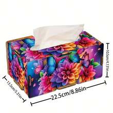1 Handmade Wooden Diamond Painting Paper Drawer, Reusable Butterfly Wooden Storage Box, Creative Design, Art Handmade Craft Accessories For Home And Office, Holiday Gift, Suitable For Various Scenarios - ZCH139 - View 6