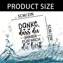 1pc 2in German Candle Sticker - "Thank You For Always Being There For Me" - Waterproof & Sunlight Resistant, Perfect Mother's Day Gift, Elegant Festive Candle Decor With Heart Accents, Vinyl Material, Ideal For Home Or Special Occasions, Decorative Text Design| Sleek Modern Look - 1pc - 查看 4
