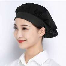 3pcs, Adults Chef Hat, Chef Cap For Men Women, Adjustable Cooking Hat With Elastic Band, Reusable Chefs Hat, Professional For Kitchen Coffee Restaurant Food Service, Kitchen Supplies, Accessories, - Nhiều màu - Xem 12