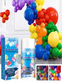 DOWMOO 1瓶/30毫升气球光泽喷雾，气球喷雾，气球表面纹理光泽抗氧化持久闪亮喷雾，情人节送给男朋友/女朋友的礼物 - 彩色 - 查看 2
