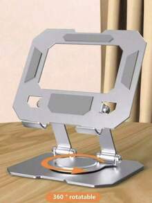 Rotatable & Foldable Metal Desktop Stand, Suitable For IPad, Tablet, Laptop, For Live Streaming, Learning, Binge-Watching, And Tablet Cooling - Multicolor - View 7