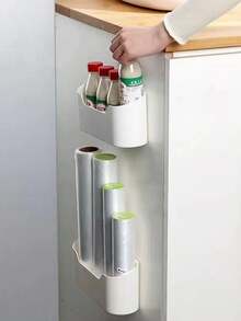 2件套多功能壁挂式收纳架，可作化妆品收纳架、雨伞架、厨房置物架、浴室置物架、办公学习用品收纳架，家居必备，精美礼品 - 彩色 - 查看 5