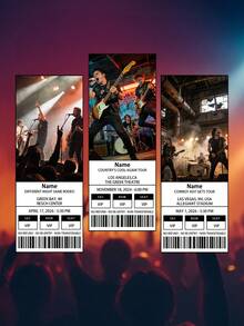 1pc Custom Personalised Event Ticket,Custom Concert Ticket, Country's Cool Again Tour,Editable Tour Ticket, Tour Ticket, My Kinda Saturday Night Tour, Canva Template, Surprise Gift, Concert Ticket - A - View 3