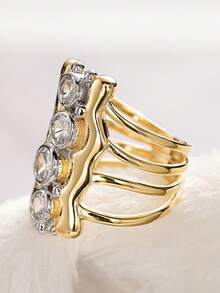 1 chiếc nhẫn Cubic Zirconia lãng mạn dành cho nữ, thích hợp làm quà tặng đám cưới, lễ đính hôn, kỷ niệm, tiệc tùng hoặc quà Valentine. - 1 # - Xem 6