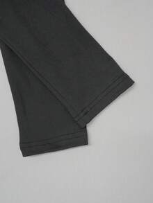 时尚休闲女式波点印花雪纺拼接蝴蝶结装饰长袖上衣黑色春季款 - 黑色 - 查看 5