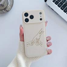 Personalized Custom Initials Phone Case Compatible With Iphone 17 16 15 14 13 Pro Max Series Laser-Engraved Design Camera Lens Protection Full-Body Drop Protection Customized Design The Perfect Choice For Birthdays And Holidays Gift - Royal Blue - View 4