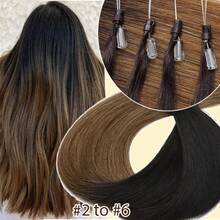 #2T6 [Ombre] Top Dark Brown Bottom Light Brown