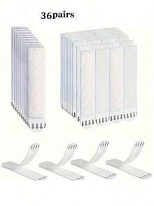 12/24 piezas de cinta adhesiva para fijar marcos, instalación sin daños, pegatina mágica de doble cara, conveniente para quitar e instalar, adecuada para controles remotos, marcos de fotos, enchufes, etc. - multicolor - Ver 17