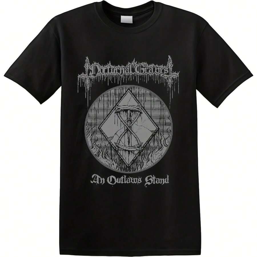 NOCTURNAL GRAVES - 'An Outlaw's Stand' T-Shirt - 黑色 - 查看 1
