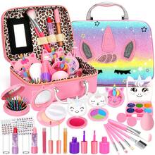 Kids Washable Makeup Girl Toys - Real Makeup Kit Kid Make Up Set For Toddlers Children Princess Dress Up Christmas Birthday Gifts Toys For 3 4 5 6 7 8 9 10 11 12 Year Old Girls - Multicolor - View 9