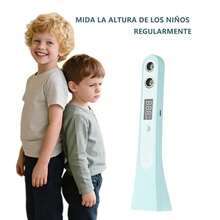 Dispositivo de medición de altura, medición de altura con un solo toque, visualización en tiempo real en pantalla LED digital, compatible con conversión de centímetros y pies, diseño portátil para un uso doméstico sin esfuerzo, carga tipo C con mayor duración de la batería, apto para un rango de 30 a 200 cm. - Celeste - Ver 3