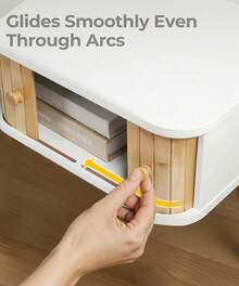 1pcs Floating Nightstand White Bedside Table Modern Boho Organiser Small Spaces Wall Mounted Shelf Storage With Drawers Wood Bamboo Natural Hanging Furniture For Bedroom Home Decor - 懸浮 - 查看 5