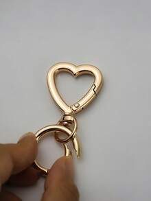 Custom Photo Keychain, Heart-Shaped Metal Keychain, Best Friend Photo Keychain, Customizable With Photos / Compact , Easy To Carry, With A Stylish Keychain Accessory, A Personalized Gift For Your Best Friend, Best Friend Souvenir, Creative Best Friend Gift, Personalized Gift, Personalized Photo Keychain Gift Suitable For Couples/Men And Women. - Multicolor - View 7