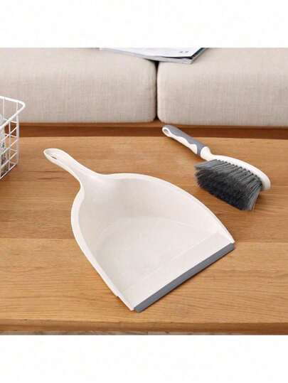 2-In-1 Handheld Broom And Dustpan Set, Compact Cleaning Brush, Desk Dust Collector, Suitable For Home, Office, Pet Cage Cleaning