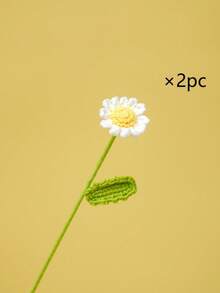 10支手工钩织雏菊花束，多用途家居/汽车/办公室装饰，精美个性化展示，节日/季节装饰，适合作为情人节、教师节、母亲节、感恩节、婚礼、生日礼物 - 涤纶材质，无需用电 - 彩色 - 查看 17