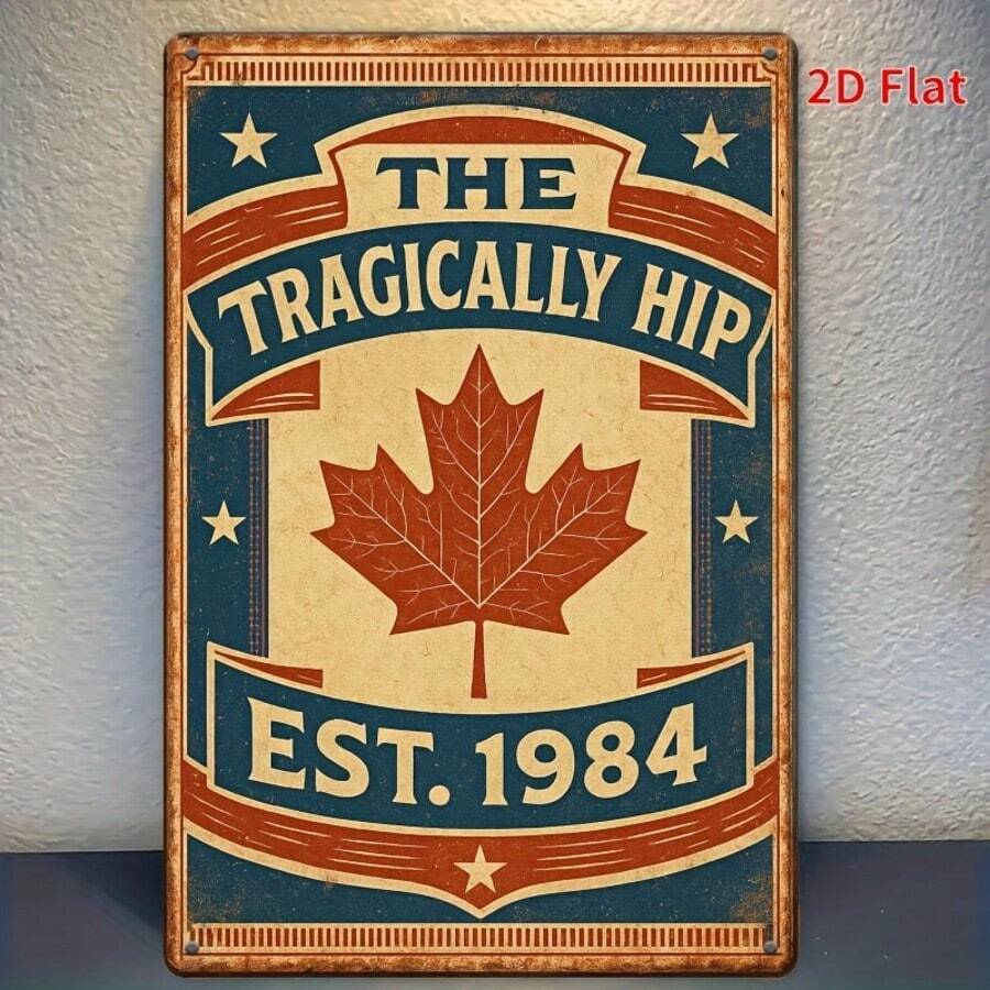 1 件 8 x 12 英寸 THE TRAGICALLY HIP 金属标牌/金属墙饰/复古装饰牌,适用于家居、餐厅、酒吧、咖啡馆、车库、墙面悬挂,是房间装饰的理想之选。 - 彩色 - 查看 1