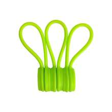 enrollador de cables USB, brida para cables de auriculares, soporte de almacenamiento Ptotector, organizador de cables de silicona, atracción magnética O8LW - Blanco 3 piezas - Ver 10