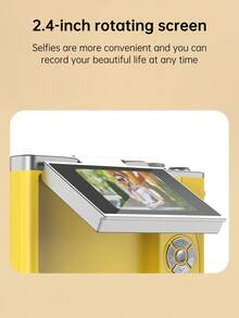 1 Pc 4K High Definition Digital Camera, Retro Micro Single Lens Digital Camcorder, 3 Inch Flip Screen With Flash, 16X Zoom, Comes With 32G Storage Card, Suitable Christmas/Birthday Gift For Boys & Girls Aged 3-18 - LK-007 White - View 10