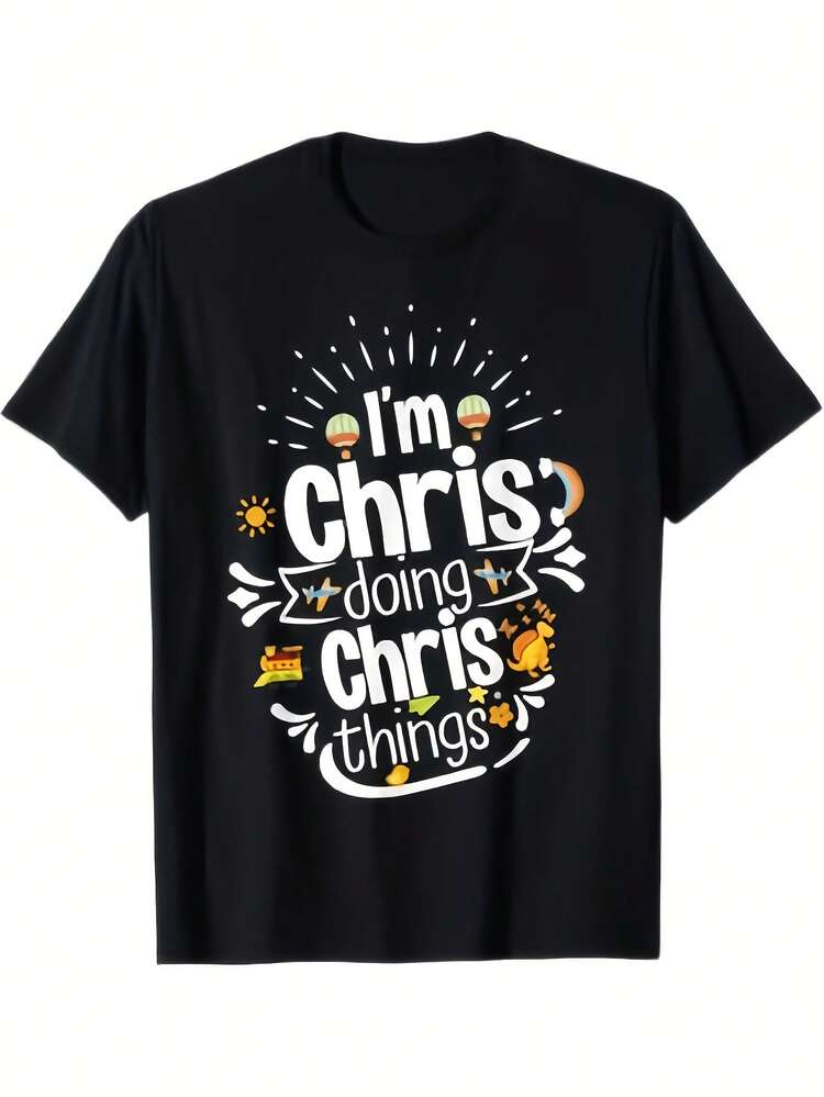 Camiseta "I Am Cis" para hombre (tallas 0XL a 5XL (grandes y altas), 100 % algodón, con estampado icónico de nombre cis y letras blancas, cuello redondo informal, manga corta, ideal como regalo de Navidad o cumpleaños. - Negro 4 - Añade 1