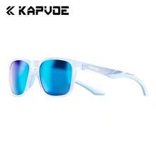 Kapvoe 男女通用偏光时尚骑行眼镜 - 黑色镜框搭配棕色渐变镜片，耐用ABS材质，适合驾驶和日常时尚佩戴，复古偏光驾驶眼镜，轻便 - 彩色 - 查看 14