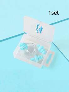 1 Set Swimming Nose Clip & Ear Plugs, Silicone Swimming Accessories, Anti-Leakage Competitive Swimming Equipment - Earplugs and Nose Clips - View 8