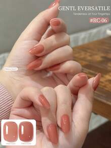 XEIJAYI 1瓶15毫升凝胶指甲油 - 持久亮泽，高饱和度光泽，坚固耐用，适合美甲沙龙DIY，女士礼物 - 珊瑚橙 - 查看 6