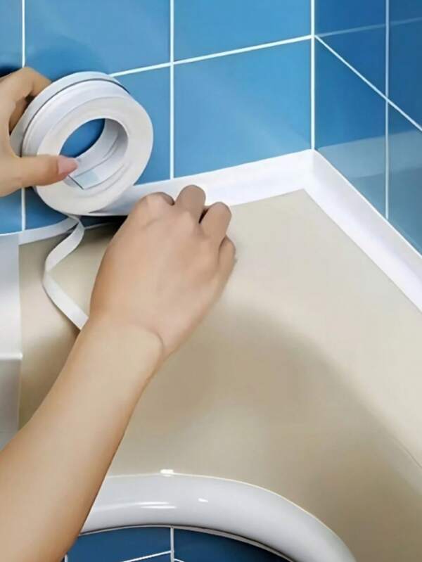 2 Stück/5 Stück selbstklebende Badewannen- und Toiletten-Dichtungsband - wasserdichte Lösung zum Abdichten von Badewanne und Wand - Schutz für Spüle, Badezimmer, Toilette, Badewannenboden und Wandkante - einfach anzubringen, feuchtigkeitsbeständig und langanhaltend