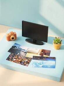 POKOJA LAND 1pc Dollhouse Miniature Living Room LCD TV InsOB11 Furniture Micro Modelminiture Things,Miniature Makeup,Tiny Furniture,Miniature Bookshelf,Lol,Doll House,Dollhouse,Doll House Furniture - Black - View 5