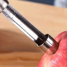 1pc Stainless Steel Fruit Scooper | Multifunctional, Easy To Clean, 430 Stainless Steel Kitchen Tool, Suitable For Apples, Pears, Etc. - Multicolor - View 12