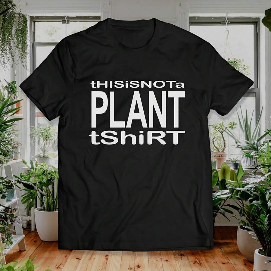 This Is Not A Plant TShirt Plant Shirt for fans of Punk and Harore - Negro-2 - Ver 1