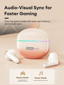 Lenovo 联想 LE222 优雅蓝牙耳机，半入耳式设计，炫酷呼吸灯，HiFi 环绕立体声，智能降噪，蓝牙 6.0，音乐游戏双模低延迟，高清通话，无线运动耳机，兼容苹果、华为智能手机、电脑，节日礼物 - 漸變綠 - 查看 8