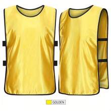 Custom Team Sports Jerseys, Suitable For Basketball, Football, Volleyball Training, Can Add Logo/Text/Number, Adult Team Sports Training Vest, Side Elastic Zipper, Advertising Vest - Multicolor - View 7