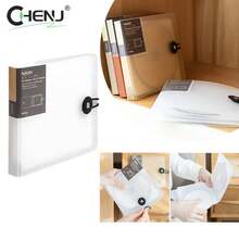 Caja de plástico transparente para CD, soporte para DVD, billetera, bolsa de almacenamiento, funda organizadora, caja para álbum de CD y DVD con hebilla NDYH - A5 - Ver 1