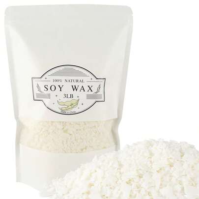 Soy Wax Flakes, High-Quality Soy Wax, Odorless, Easy To Melt, For Scented Candle Making, Handmade Candle Making