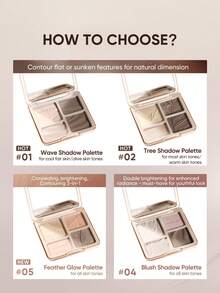 JUDYDOLL 2-In-1 Highlighter & Contour Palette, 9g Matte Highlighter & Blush Palette, Multi-Functional, Suitable For Beginners, Self-Use Or Gift, Applicable For Party, Date, Wedding, Celebration, Natural Daily Makeup, Cute Makeup, Bloody Makeup, Date Makeup And Various Occasions - #01 - View 10