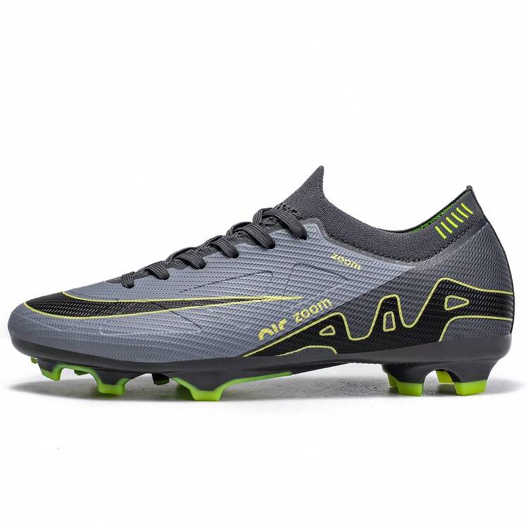 Football Shoes, Adult Football Boots, Professional AG/FG Nail Shoes, Youth Turf Training Shoes, Indoor And Outdoor Sports Shoes, Unisex, Rugby Shoes, Table Tennis Shoes, Indoor Five-A-Side Football Shoes, Lightweight Football Training Shoes - Grey - View 6