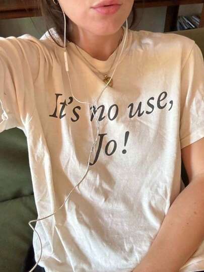 ¡No sirve de nada, Jo! Camiseta de Mujercitas de los 90, camiseta ajustada para mujer, camiseta unisex, parte superior, camiseta divertida, camiseta con cita